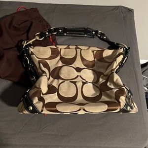 Brown Coach Medium Hobo Style Handbag